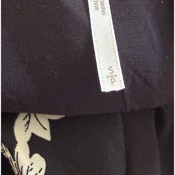 Free People Black Aries Floral Dress Sz S Open Back High Neck Mini Dress Tunic - Picture 12 of 14